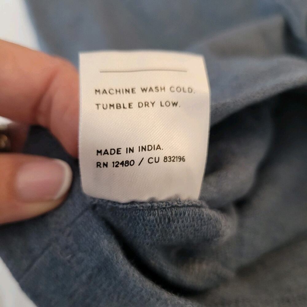 Pact Pants Woman XL Blue Lounge Leggings Organic Straight Leg Jersey Soft - Picture 6 of 10